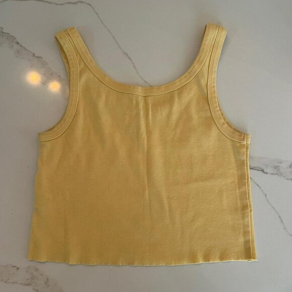 Billabong Sunset Dreams Crop Top Women’s M Yellow Sleeveless Beach Surf - Picture 6 of 6